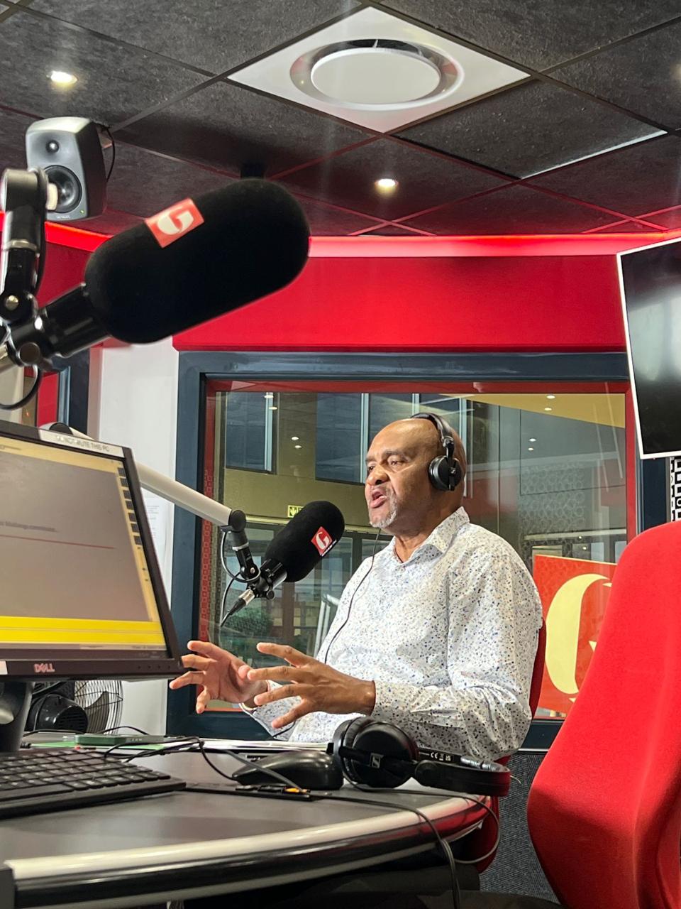 Mayor at Gagasi FM studio