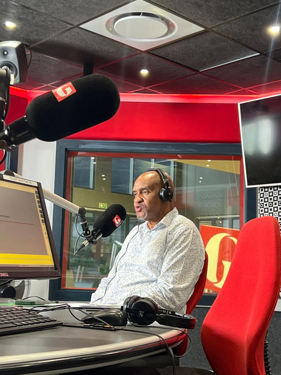 Mayor at Gagasi FM studio