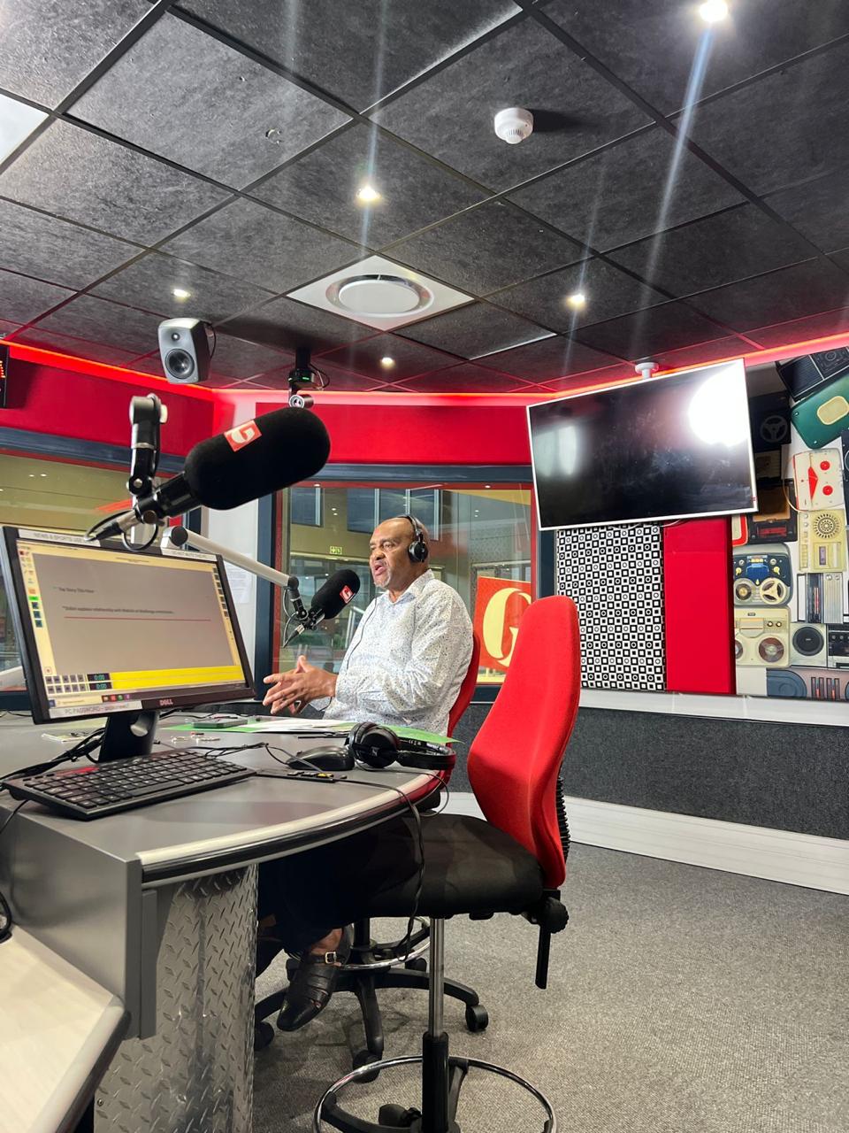 Mayor at Gagasi FM studio