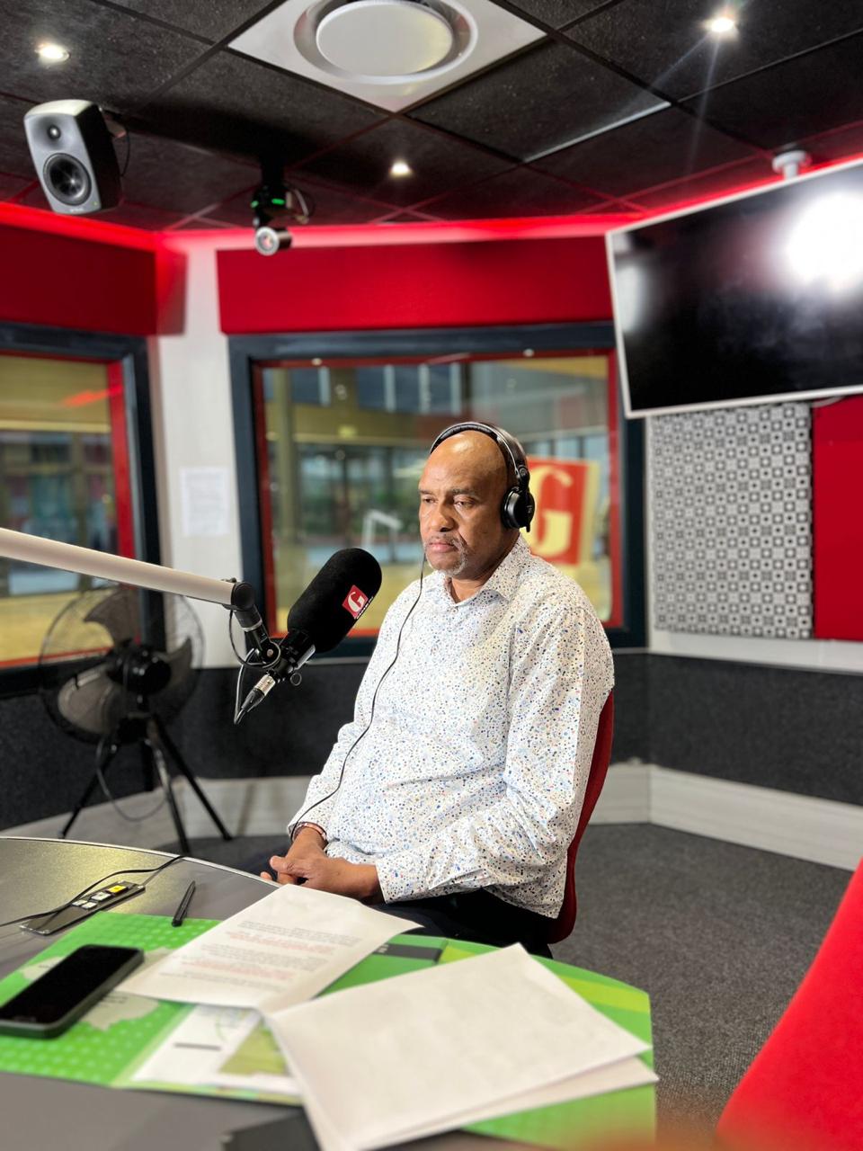 Mayor at Gagasi FM studio